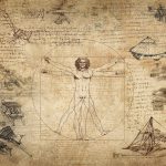 Collage of work by Leonardo da Vinci