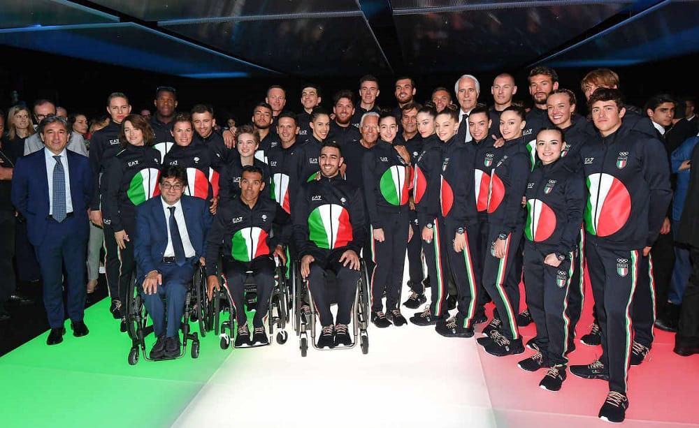 Italian Olympic 2020 tracksuits designed by Armani