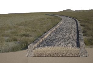 Roman road reconstruction. Image: A Calandriello and G D’Acunto/SWNS