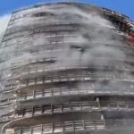Milan tower block blaze