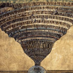 Dante's Inferno as seen in The Abyss of Hell by Sandro Botticelli