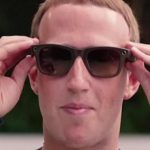 Facebook smart glasses modelled by Mark Zuckerberg