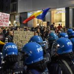 Green Pass demonstration in Milan 16 October 2021. ANSA/MATTEO CORNER