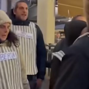 Green Pass 'Auschwitz' protest in Novara shocks Italy Auschwitz style protest in Novara