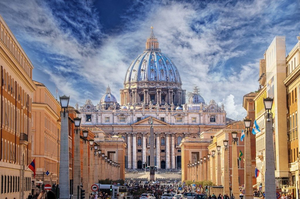 St Peter's Basilica, Rome. One of the best cathedrals in Italy