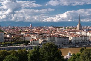 Turin city view