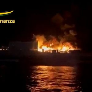Italian ferry fire: Missing passenger found alive