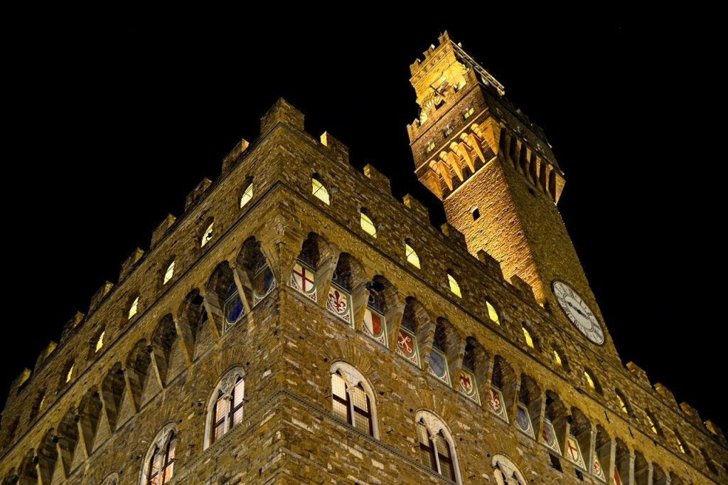 Palazzo Vecchio - one of the monumnets which switched off their lights in protest over energy bills