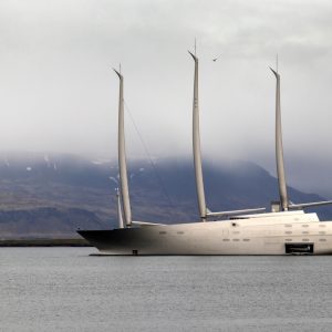 Melnichenko's super yacht, considered the world's biggest sailing yacht. Editorial credit: Sofya Dushkina / Shutterstock.com