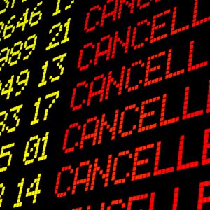 strike actions leads to cancelled flights