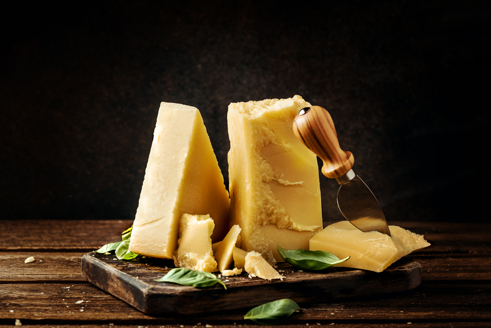 Parmesan cheese, one of the fake 'Italian' foods
