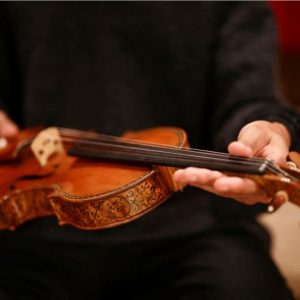 Rare inlaid Stradivari violin up for auction