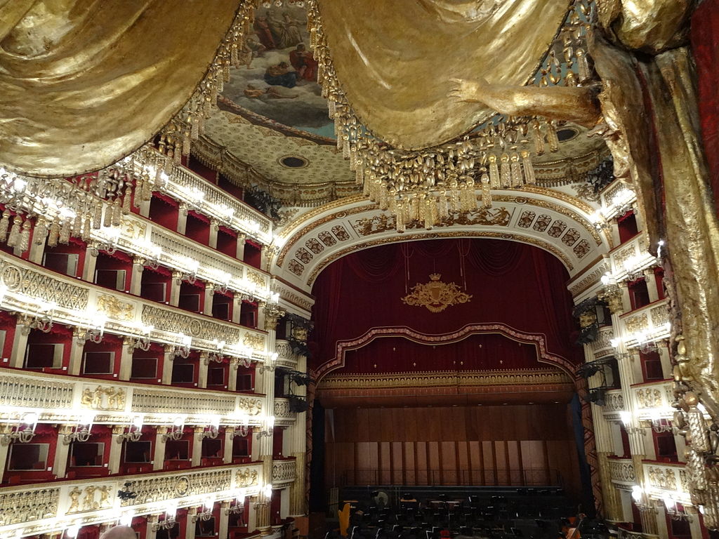 Italy's opera houses - Teatro di San Carlo from the Royal Box