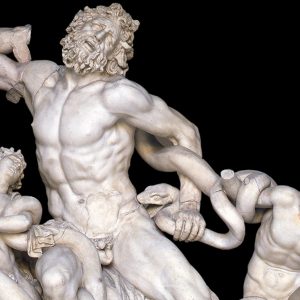 Ativists glue themselves to Laocoön and His Sons statue