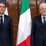 Mattarella and Macron in front of flags.. Italy can look after itself says Mattarella