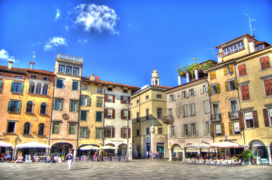 Square in Udine in Friuli-Venezia Giulia