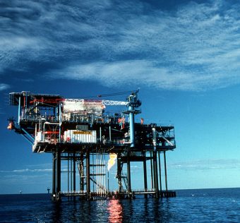 Off-shore rig for gas drilling