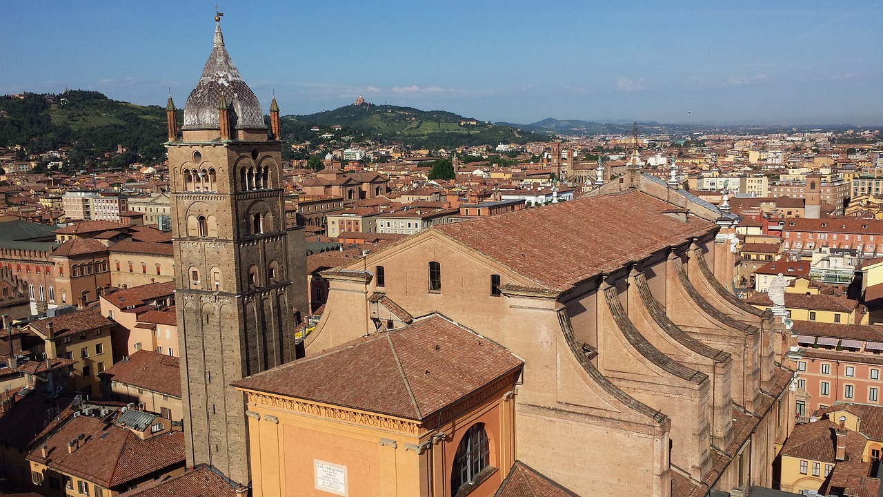 Bologna from the air - the city is now a United Nations University hub