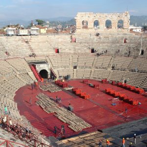 Verona amphitheatre damaged by falling star