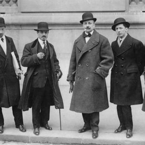 Founders of Futurism, including poet Marinetti who wrote the Manifesto of Furturism