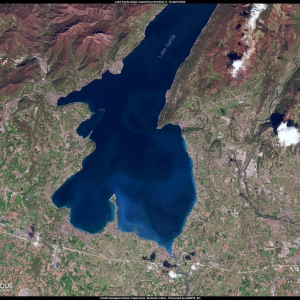 Satellite image of Lake Garda April 2023