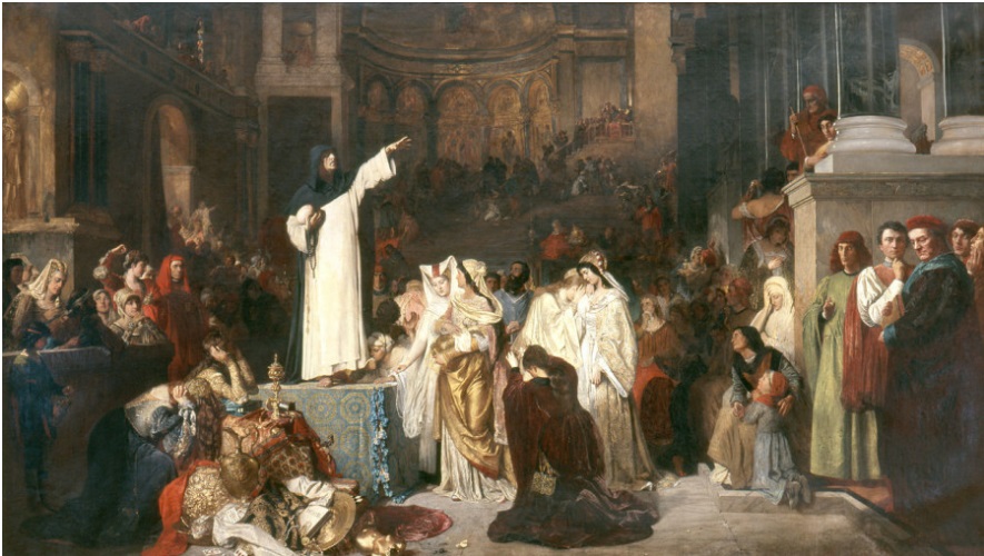 Ludwig von Langenmantel — Savonarola Preaching Against Prodigality