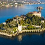 The Borromean islands on Lago Maggiore, fed by river Po runoff, where water levels have risen to average levels following the heavy May rainfall.