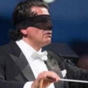 Blindfolded conductor sacked and other culture news