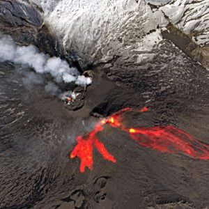 Image showing lava during Mount Etna eruption