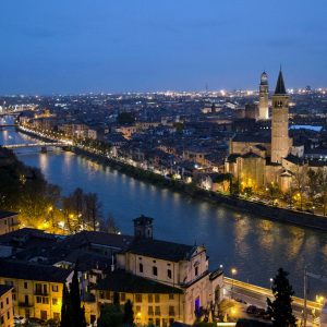 Verona at night