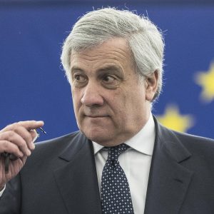 Antonio Tajani, Italian deputy PM says the African migrants problem has exploded. He also says government not seing arms to Israel