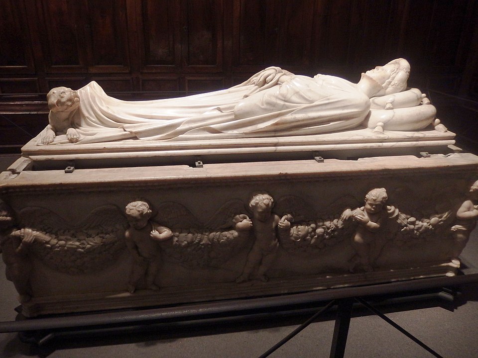 Tomb of Ilaria del Carretto in Lucca Cathedral by Jacopo della Quercia