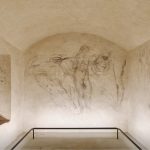 Drawings in Michelangelo' secret hideout under the Medici Chapels in Florence.