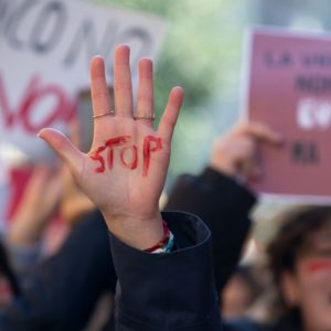 protests on International day for elimination of violence against women