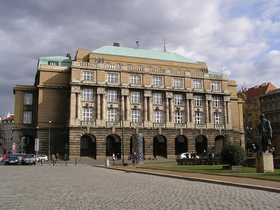 Prague shooting took place at Charles University. Pictured is the main Faculty of Arts building where it was believed the shooter was headed.