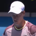 Jannik Sinner in his win over Baez