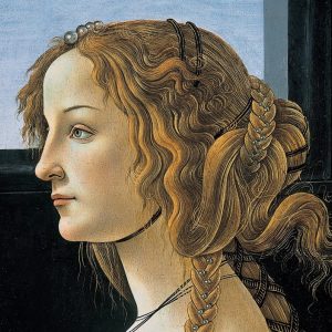 Botticelli's painting of a woman believed to be Simonetta Vespucci