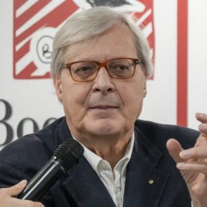 Vittorio Sgarbi who is accused of the theft of a painting