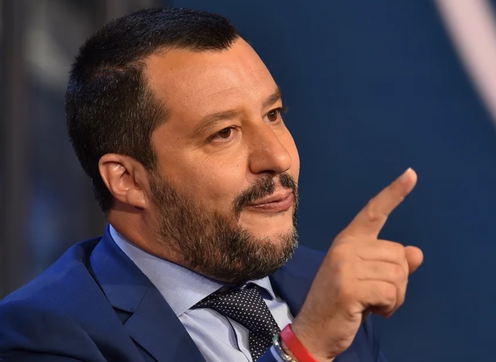 Matteo Salvini who is facing a motion of no-confidence