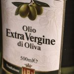 extra virgin olive oil (EVOO) from Italy in a bottle