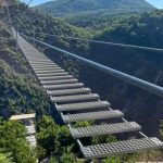 Tibetan bridge at Sellano, Umbria