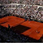Napolitano is Italy0s last chance at Italian open. Pictured tennis court and crowd