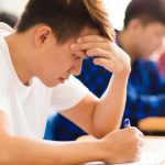 final exams - students taking exams