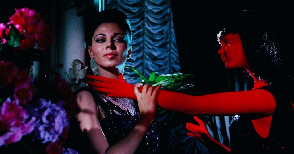 Blood and Black Lace still by Mario Bava 
Image cpourtesy of https://www.acmi.net.au/whats-on/blood-black-lace/