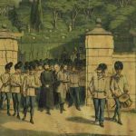 Bassi and Livarghi being led to their place of execution. By Ugo Bassi - http://www.ibc.regione.emilia-romagna.it, Public Domain, https://commons.wikimedia.org/w/index.php?curid=1589729