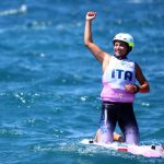 Maggetti wins gold in the inaugural windsurfing category