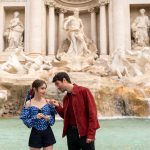 Emily in Paris, in front of the Trevi Fountain. Credit: Giulia Parmigiani/Netflix - from X.com