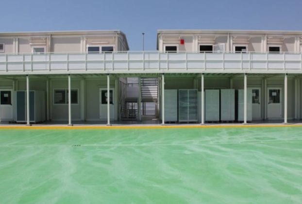 Migrant centre scheme will not be extended. Italy's refugee centres in Albania are now officially open. Image shows the buildings made from containers. (Photo by Alketa Misja/picture alliance via Getty Images)