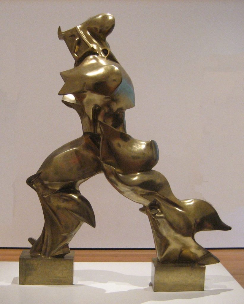 Unique Forms of Continuity in Space (1913)  by Umberto Boccioni