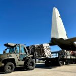 Aid for Gaza being loaded onto Italian military plane. Credit: Ministry of Defence on X